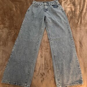 Stylish Blue Wide Leg Women's Jeans